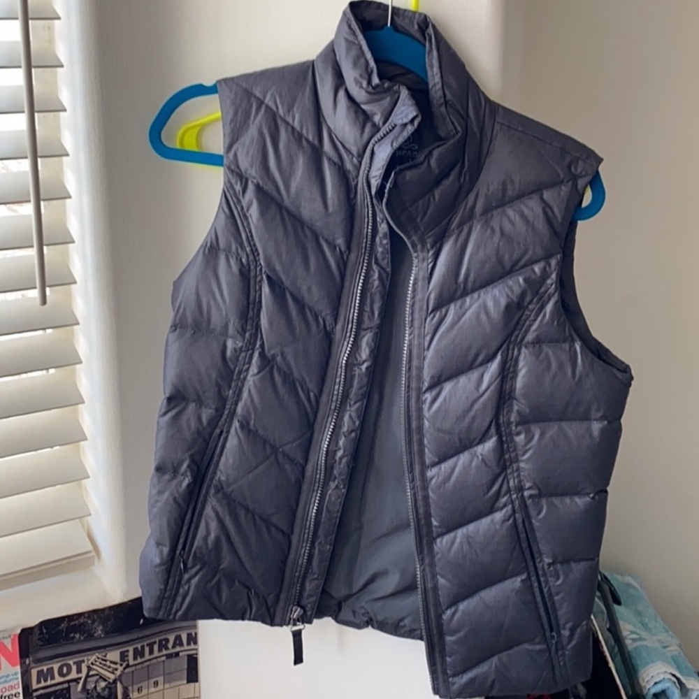 Dark grey prana vest size small